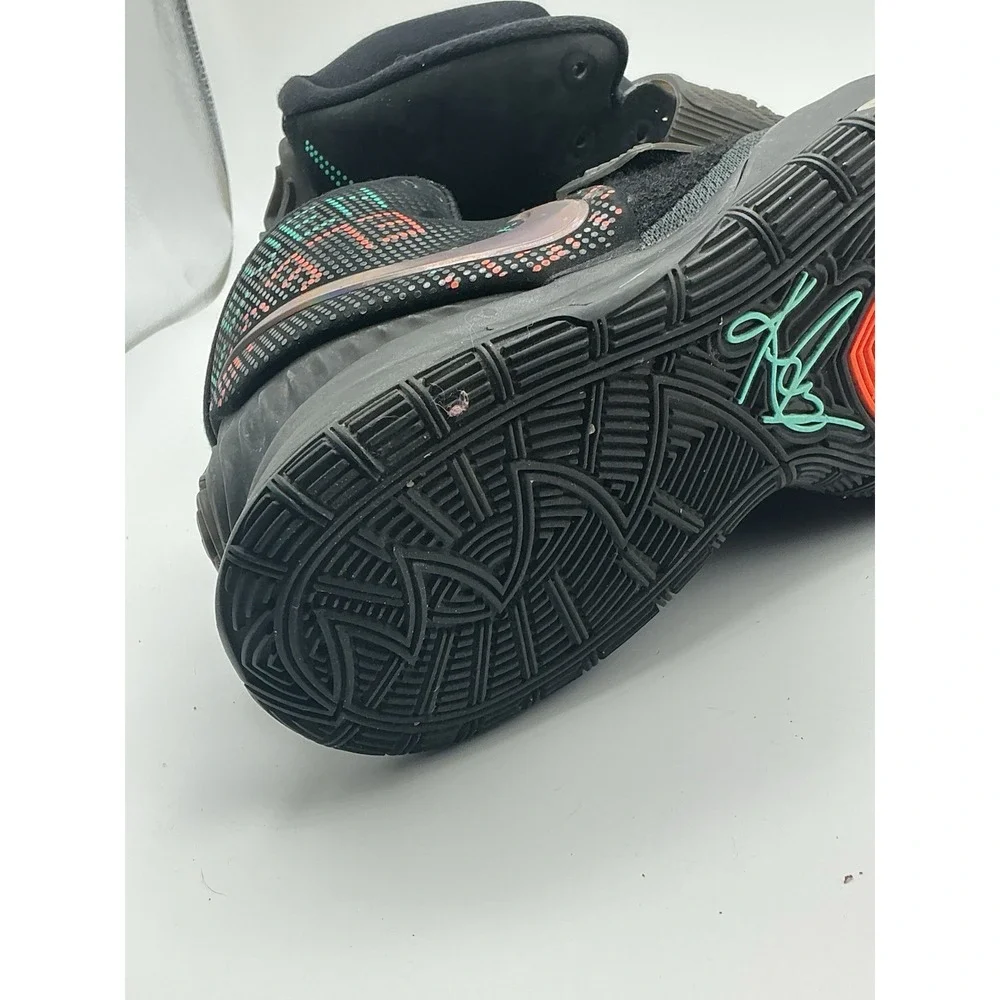 Nike Kyrie 6 VI BQ4630-006 Men's Size 8 Black Multi-Color Basketball Shoes